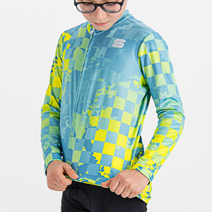 Sportful KID Thermal detský dres žltý/modrý