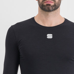 Sportful MERINO LAYER tričko s dlhým rukávom čierne