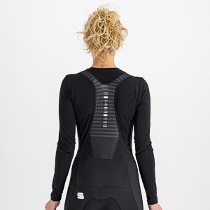 Sportful MERINO dámske tričko s dlhým rukávom čierne