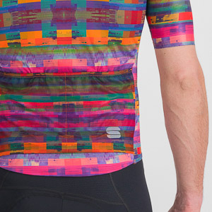 Sportful GLITCH BOMBER dres multicolor pink