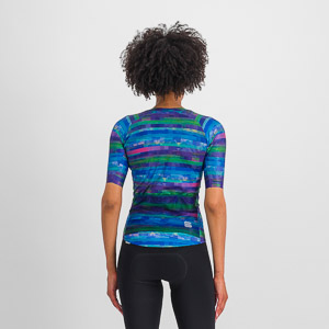 Sportful GLITCH BOMBER dámsky dres multicolor blue