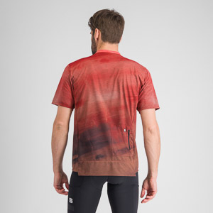Sportful FLOW GIARA tričko cayenna red/mud
