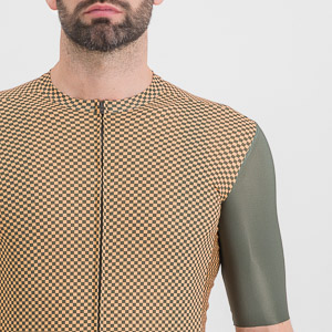 Sportful Cycling Checkmate Jersey Beetle Papaya