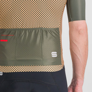 Sportful CHECKMATE dres beetle papaya