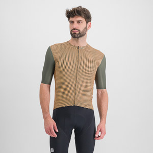Sportful Cycling Checkmate Jersey Beetle Papaya