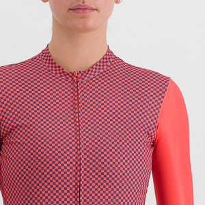 Sportful Cycling Checkmate  W Jersey Pompelmo Mulled Grape
