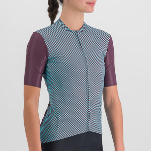 Sportful Cycling Checkmate  W Jersey Huckleberry Blue Radiance