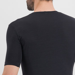 Sportful MERINO LAYER tričko s krátkym rukávom čierne