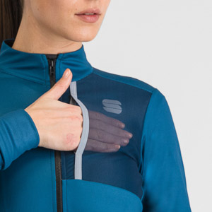 SPORTFUL CYCLING SUPERGIARA WOMAN THERMAL JERSEY TEAL BLU