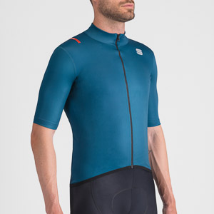 SPORTFUL CYCLING FIANDRE LIGHT  SHORT SLEEVE JACKET TEAL BLUE