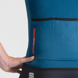 SPORTFUL CYCLING FIANDRE LIGHT  SHORT SLEEVE JACKET TEAL BLUE