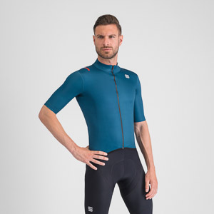 SPORTFUL CYCLING FIANDRE LIGHT  SHORT SLEEVE JACKET TEAL BLUE