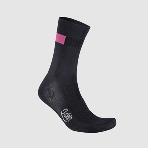 Sportful Snap W Socks Black  Carmine Rose