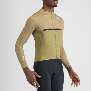 SPORTFUL CYCLING PISTA THERMAL JERSEY FOREST GREEN OLIVE BLACK