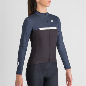 SPORTFUL CYCLING PISTA W THERMAL JERSEY BLACK BLU WHITE