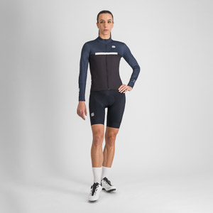 SPORTFUL CYCLING PISTA W THERMAL JERSEY BLACK BLU WHITE
