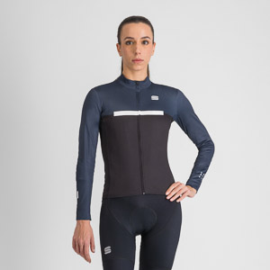 SPORTFUL CYCLING PISTA W THERMAL JERSEY BLACK BLU WHITE