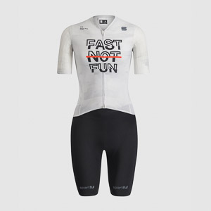 SPORTFUL FAST NOT FUN dámska gravel kombinéza biela, čierna