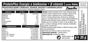 PowerBar ProteinPlus Energy + Minerals tyčinka 35g Kokos