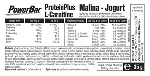 PowerBar ProteinPlus L-Carnitine tyčinka 35g Malina/Jogurt