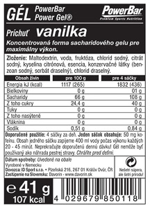 PowerBar PowerGel 41g Vanilka