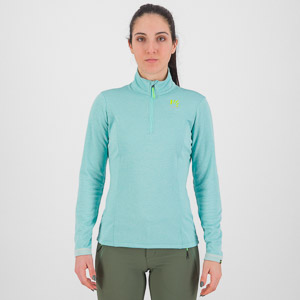 Karpos PIZZOCCO HALF ZIP dámska flíska Aqua Sky