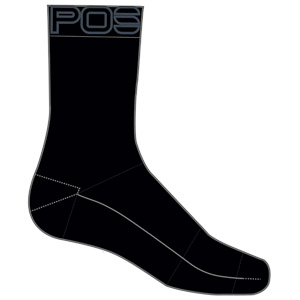 Karpos Rapid Sock Black/Ombre Blue