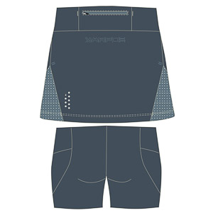 Karpos Lavaredo Run Skirt Vintage Indigo/Spring Lake