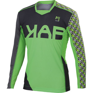 Karpos Jump Jersey L.Sleeve Green Fluo/Dark Grey