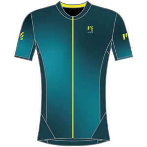 Karpos Jump Jersey Print 2 Enamel B/Refl.Pond/Yel