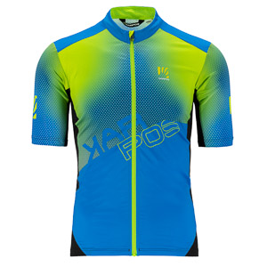 Karpos Jump Dres print 1 modrý/čierny/zelený fluo