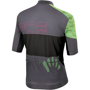 Karpos Jump Jersey Dark Grey/Black/Green Fluo