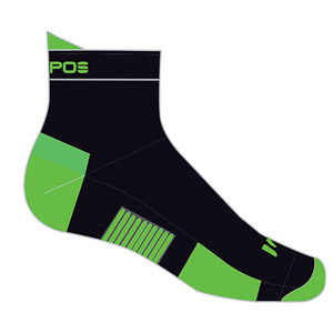 Karpos LAVAREDO ponožky čierne/zelené fluo