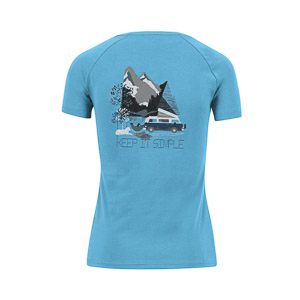 Karpos Genzianella W T-Shirt Blue Atoll