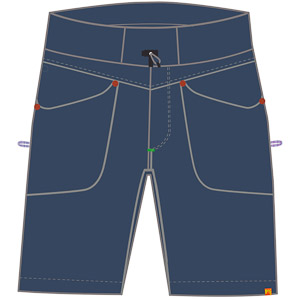 Karpos Castegner Light Jeans Bermuda Dark Blue
