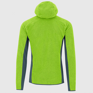 KARPOS ROCCHETTA HOODIE FLEECE LIME GREEN/DARK SLATE