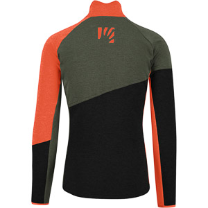 Karpos FEDERA FULL-ZIP flíska Black Sand/Thyme/Spicy Orange