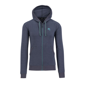 Coppolo Merino Full Zip Hoodie Ombre Blue