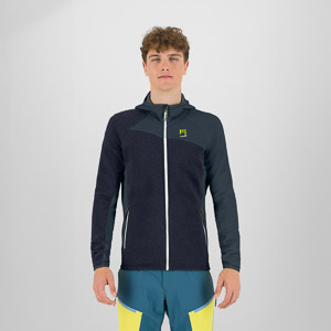 KARPOS AVERAU FULL-ZIP HOODIE FLEECE VULCAN/DARK SLATE