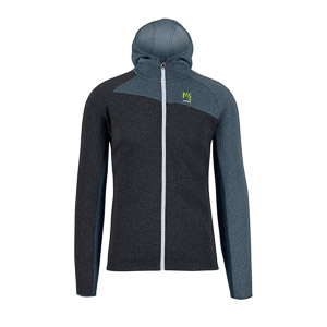 KARPOS AVERAU FULL-ZIP HOODIE FLEECE VULCAN/DARK SLATE