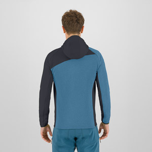 KARPOS AVERAU FULL-ZIP HOODIE FLEECE NIAGARA/VULCAN