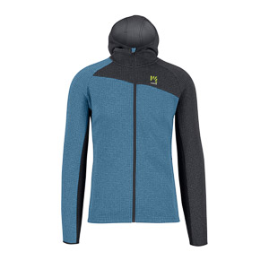 KARPOS AVERAU FULL-ZIP HOODIE FLEECE NIAGARA/VULCAN