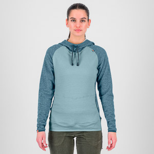 Karpos Camoscio W Hoodie Sterling Blue/Spring Lake