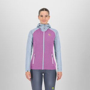 KARPOS AMBRIZZOLA W FULL-ZIP HOODIE BLOOM/MIST