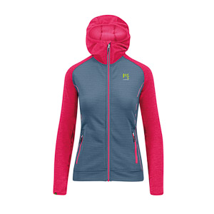 KARPOS AMBRIZZOLA W FULL-ZIP HOODIE OMBRE BLUE/INNUENDO