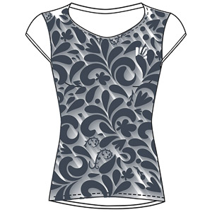 Karpos Loma Print W Jersey White/Ombre Blue