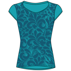 Karpos Loma Print W Jersey Bluebird/Moroccan Blue