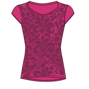 Karpos Loma Print W Jersey Cabaret/White