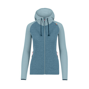 Karpos Camoscio W Full Zip Hoodie Spring Lake/Sterling Blue
