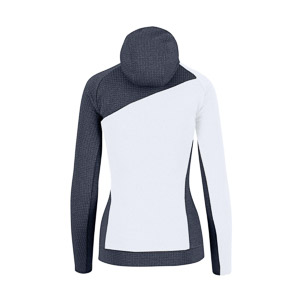 KARPOS AVERAU W FULL-ZIP HOODIE FLEECE BRIGHT WHITE/OMBRE BLUE